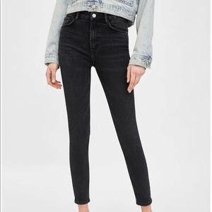 Zara NWT Black High Waisted Jeans